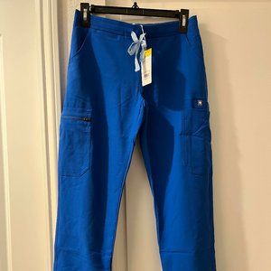 NEW UNUSED FIGS Yola™ Skinny Scrub Pants Royal Blue Petite XS